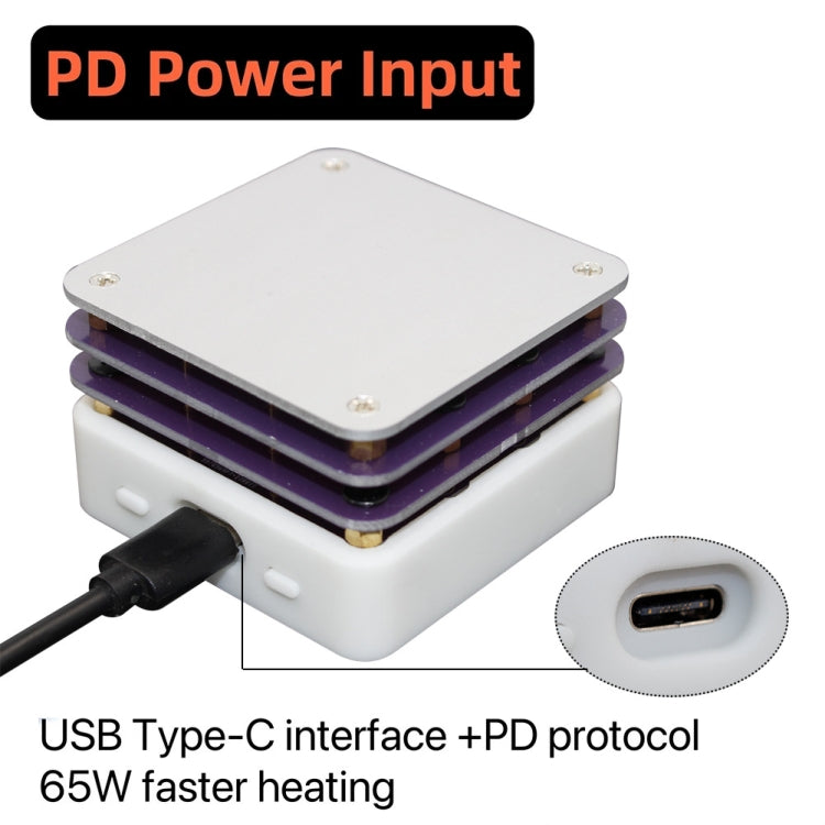 65W Welding Mini Constant Temperature Table LED Light Display, Model: With Stand + Clean Sponge