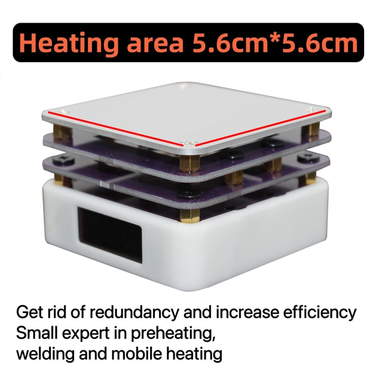 65W Welding Mini Constant Temperature Table LED Light Display, Model: With Clean Sponge