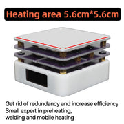 65W Welding Mini Constant Temperature Table LED Light Display, Model: With Stand + Clean Sponge