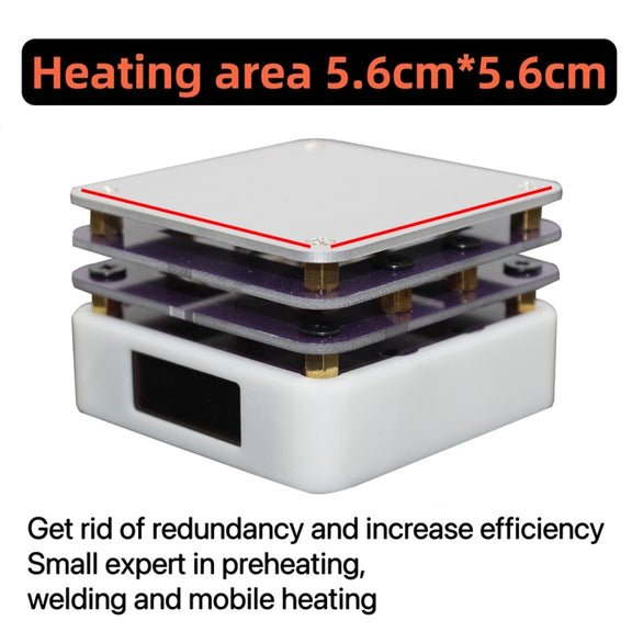 65W Welding Mini Constant Temperature Table LED Light Display, Model: With Stand + Clean Sponge