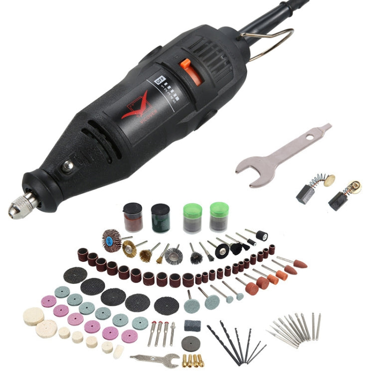 VICOVER Small Adjustable Speed Electrical Grinder Set Jade Carving Pen Polishing Tool EU Plug, Model: 147pcs Parts - free shipping - PMC Jewellery - Order now!