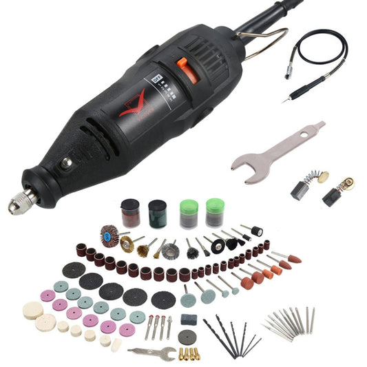 VICOVER Small Adjustable Speed Electrical Grinder Set Jade Carving Pen Polishing Tool EU Plug, Model: 147pcs Parts+Soft Shaft - free shipping - PMC Jewellery - Order now!