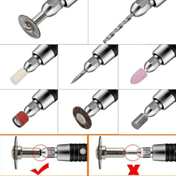 VICOVER Small Adjustable Speed Electrical Grinder Set Jade Carving Pen Polishing Tool EU Plug, Model: 40pcs Parts