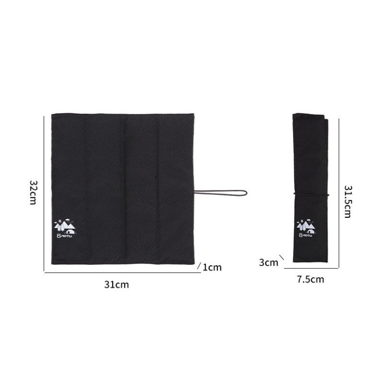 AOTU AT6225 Portable Waterproof Picnic Cushion Moisture-Proof Camping Cushion Thickened Outdoor Beach Travel Folding Small Cushion, Color: 4 Fold Army Green - Camping Mats by AOTU | Online Shopping South Africa | PMC Jewellery | Buy Now Pay Later Mobicred