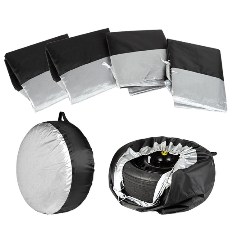 4pcs 65x37cm 210D Oxford Cloth Car Waterproof Dirt-resistant Tire Protective Cover - Window Foils & Solar Protection by PMC TechLife | Online Shopping South Africa | PMC TechLife | Buy Now Pay Later Mobicred