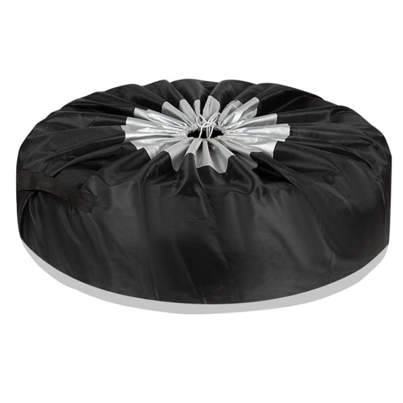 4pcs 65x37cm 210D Oxford Cloth Car Water-resistant Dirt-resistant Tire Protective Cover