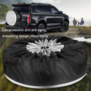 4pcs 80x47cm 210D Oxford Cloth Car Water-resistant Dirt-resistant Tire Protective Cover