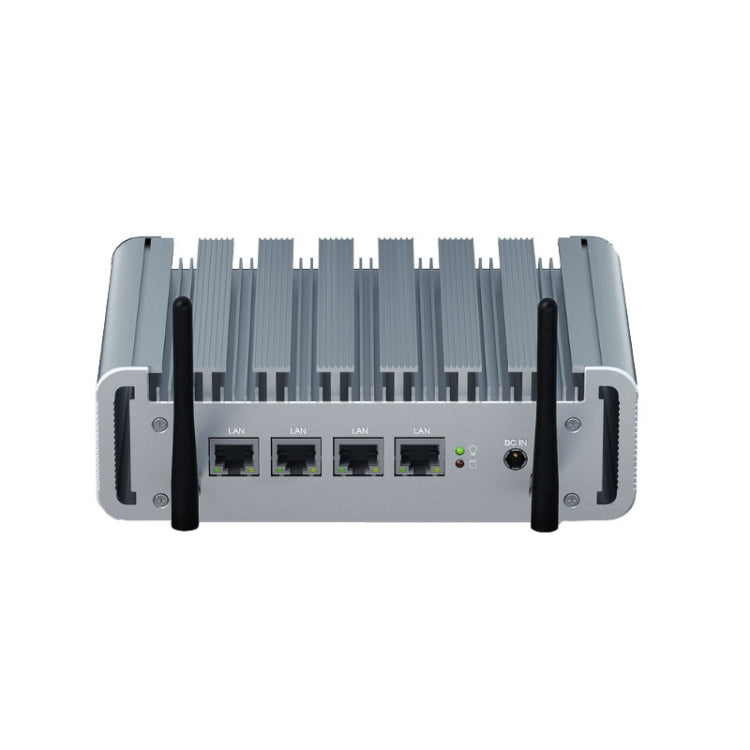 HYSTOU P09B-J4125-4L 8GB DDR4+128GB SSD Industrial Computer Soft Route From 2.5G Multi -Network HTPC Server Mini Console(With UK Adapter) - free shipping - PMC Jewellery - Order now!