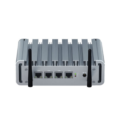 HYSTOU P09B-J4125-4L 8GB DDR4+128GB SSD Industrial Computer Soft Route From 2.5G Multi -Network HTPC Server Mini Console(With UK Adapter) - free shipping - PMC Jewellery - Order now!