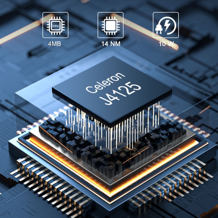 HYSTOU P09B-J4125-4L 8GB DDR4+128GB SSD Industrial Computer Soft Route From 2.5G Multi -Network HTPC Server Mini Console(With UK Adapter) - free shipping - PMc TechLife - Order now!