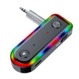 Q3 2-in-1 RGB Light Bluetooth Audio Receiver Launcher Car Audio Adapter - free shipping - PMC TechLife - Order now!