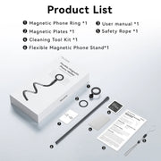 TELESIN P3-FM-01 Flexible Magnetic Fast Disassembly Magsafe Mobile Phone Bracket Sports Camera Entangled Fixed Holder(Black)