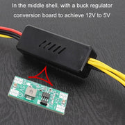 Adapter DC 5.5 x 2.5mm To Hard Disk Power Supply Cable, Model: DC To 4Pin One To Three