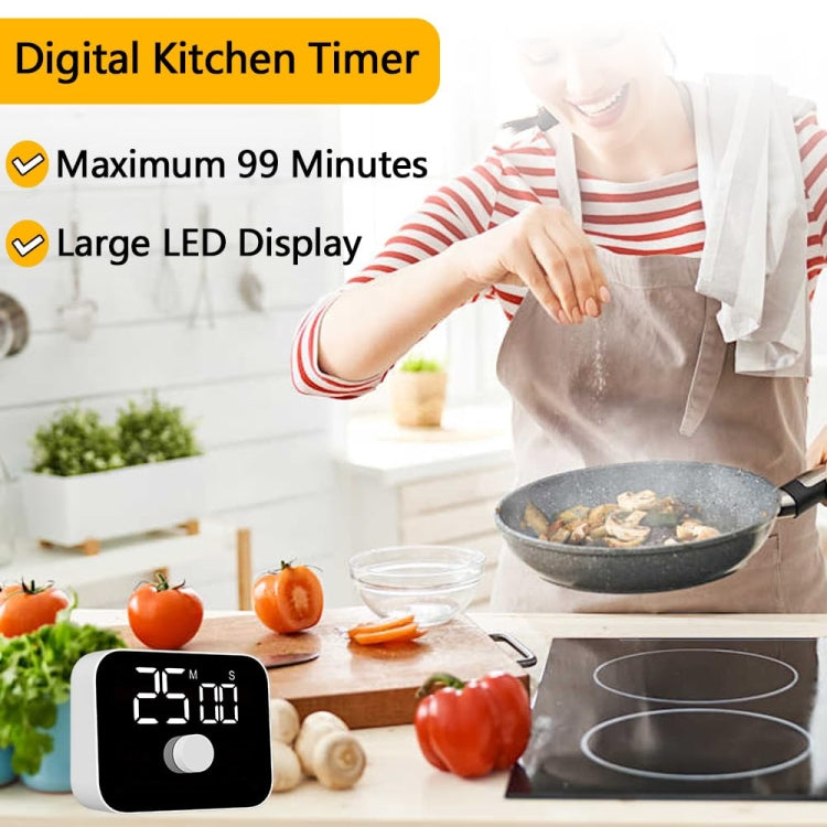 YS LED Rotating Timer IlSent Kitchen Time Manager(White) - free shipping - PMC Jewellery - Order now!