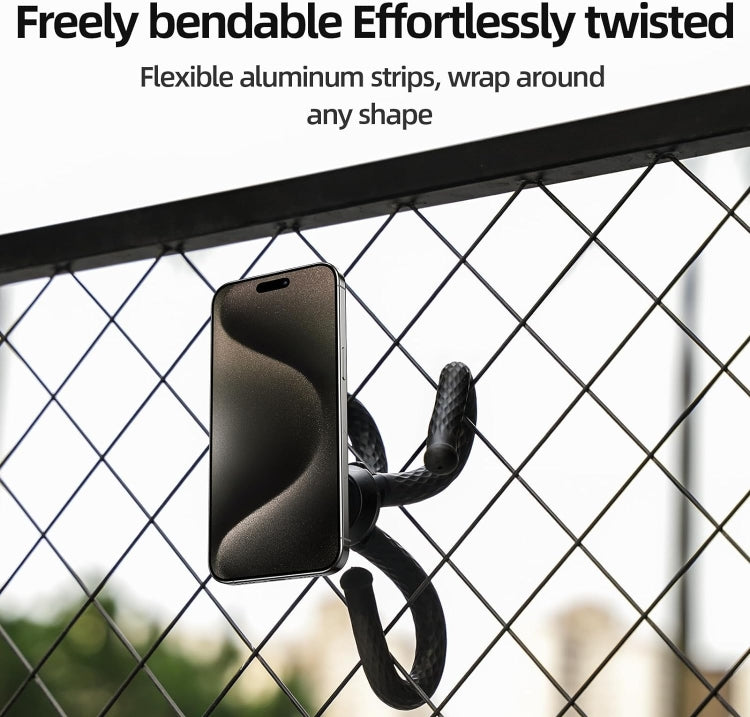 TELESIN P3-FM-02 Flexible Magnetic Suction Mobile Phone Tripod Magsafe Octopus Desktop Fixed Bracket - free shipping - PMC TechLife - Order now!