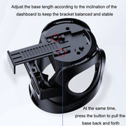 Car Cup Holder Air Conditioner Outlet Multifunctional Storage Rack, Color: Black Red LED Light