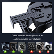 Car Cup Holder Air Conditioner Outlet Multifunctional Storage Rack, Color: Black Red LED Light