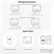 SONOFF ZBMINI L2 Single Fire Dual Control Intelligent On/Off Switch Module Cell Phone Remote Voice Control Switch