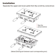 Graffiti Smart Socket With Switch USB+Type-C Dual Port Remote Control Socket, UK Plug, Style: ZigBee Black
