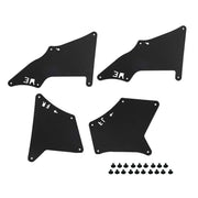 Front Wheel Fender Leather Lining for 03-17 Toyota Prado 2700 4000(Black)