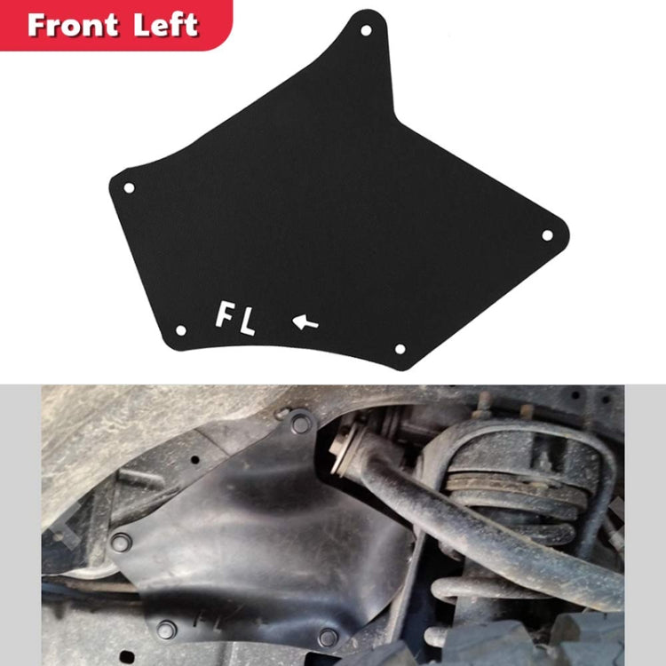 Front Wheel Fender Leather Lining for 03-17 Toyota Prado 2700 4000(Black) - Mudguards by PMC TechLife | Online Shopping South Africa | PMC TechLife | Buy Now Pay Later Mobicred