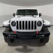 For 07-23 Jeep Wrangler JK/JL/JT Front Bumper Trailer Hook Cover(Red)