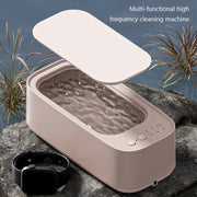 Electrical Ultrasonic Cleaner 3-speed Timing Jewelry Watches Braces Eyeglasses Cleaning Device(Green)