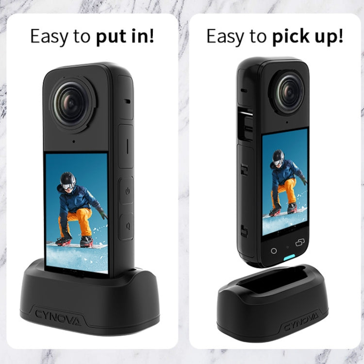 For Insta360 X4 CYNOVA Silicone Base Upright Holder Desktop Support Stand - free shipping - PMC TechLife - Order now!