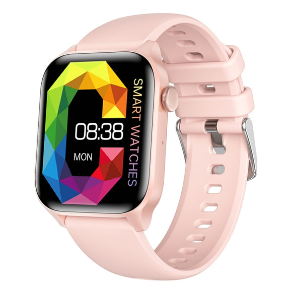 T12Pro 1.85-inch IP67 Water-resistant Sports Wellness Tracking Bluetooth Call Smart Watch(Pink)