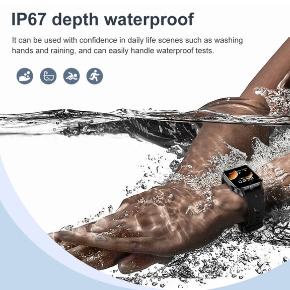T12Pro 1.85-inch IP67 Water-resistant Sports Wellness Tracking Bluetooth Call Smart Watch(Pink)