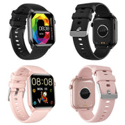 T12Pro 1.85-inch IP67 Water-resistant Sports Wellness Tracking Bluetooth Call Smart Watch(Black)