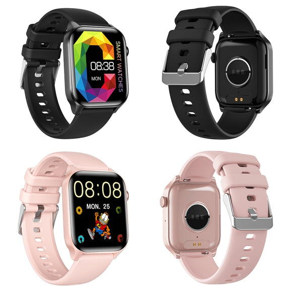 T12Pro 1.85-inch IP67 Water-resistant Sports Wellness Tracking Bluetooth Call Smart Watch(Black)