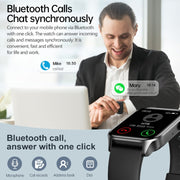 T12Pro 1.85-inch IP67 Water-resistant Sports Wellness Tracking Bluetooth Call Smart Watch(Black)