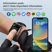 T12Pro 1.85-inch IP67 Water-resistant Sports Wellness Tracking Bluetooth Call Smart Watch(Pink)