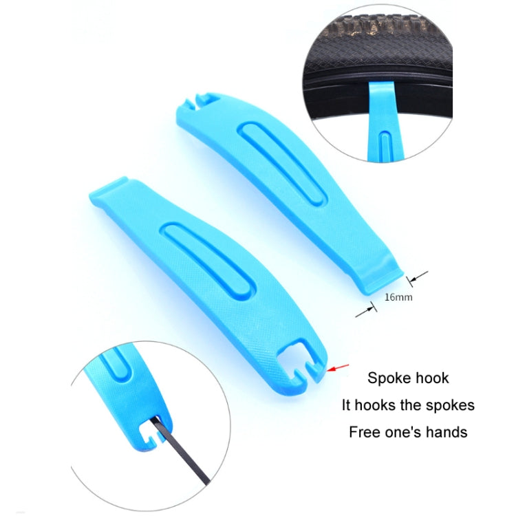 Bicycle Plastic Tire Lever Tire Repair Tool(3pcs Blue) - Maintenance tools by PMC TechLife | Online Shopping South Africa | PMC TechLife | Buy Now Pay Later Mobicred