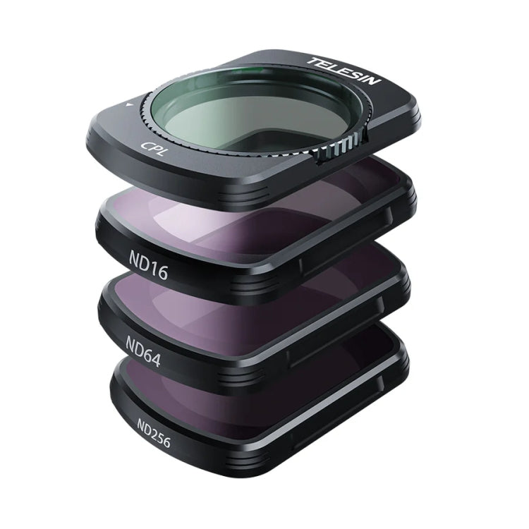 For DJI Pocket 3 TELESIN S5-FLT-03 Magnetic Suction Filter Set CPL+ND16+ND64+ND256 - free shipping - PMC TechLife - Order now!