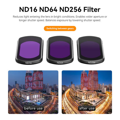 For DJI Pocket 3 TELESIN S5-FLT-03 Magnetic Suction Filter Set CPL+ND16+ND64+ND256 - free shipping - PMC Jewellery - Order now!