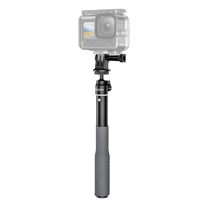 TELESIN WSS-001 65.4cm Aluminum Alloy Water-resistant Ball Head Selfie Stick Diving Shooting Sports Camera Extension Stick