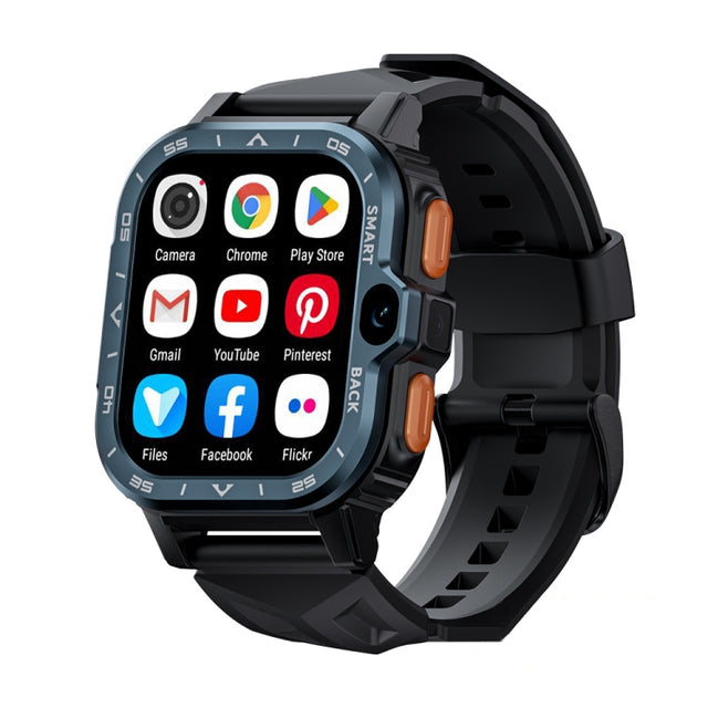 LOKMAT APPLLP 4 MAX 2.02-inch Android 8.1 Full Network Wifi Card Bluetooth Smart Watch(Navy Blue)