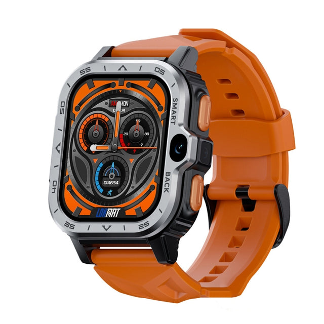 LOKMAT APPLLP 4 MAX 2.02-inch Android 8.1 Full Network Wifi Card Bluetooth Smart Watch(Silver)