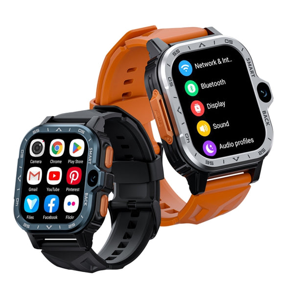 LOKMAT APPLLP 4 MAX 2.02-inch Android 8.1 Full Network Wifi Card Bluetooth Smart Watch(Silver)