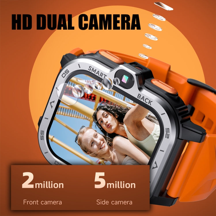 LOKMAT APPLLP 4 MAX 2.02-inch Android 8.1 Full Network Wifi Card Bluetooth Smart Watch(Silver) - free shipping - PMC Jewellery - Order now!