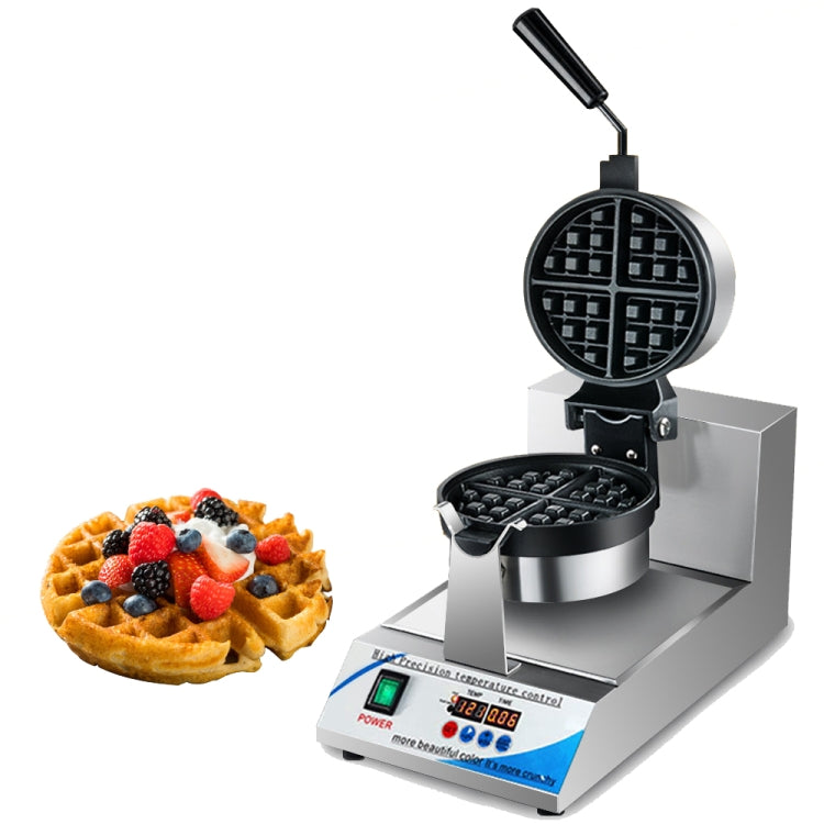 1200W  Commercial Waffle Maker Stainless Steel Rotatable Waffle Machine US Plug - free shipping - PMC TechLife - Order now!