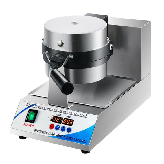 1200W  Commercial Waffle Maker Stainless Steel Rotatable Waffle Machine UK Plug