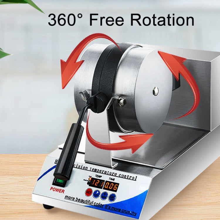 1200W  Commercial Waffle Maker Stainless Steel Rotatable Waffle Machine UK Plug
