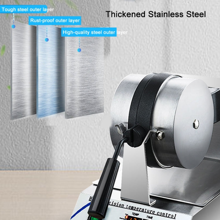 1200W  Commercial Waffle Maker Stainless Steel Rotatable Waffle Machine US Plug