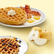 1200W  Commercial Waffle Maker Stainless Steel Rotatable Waffle Machine UK Plug