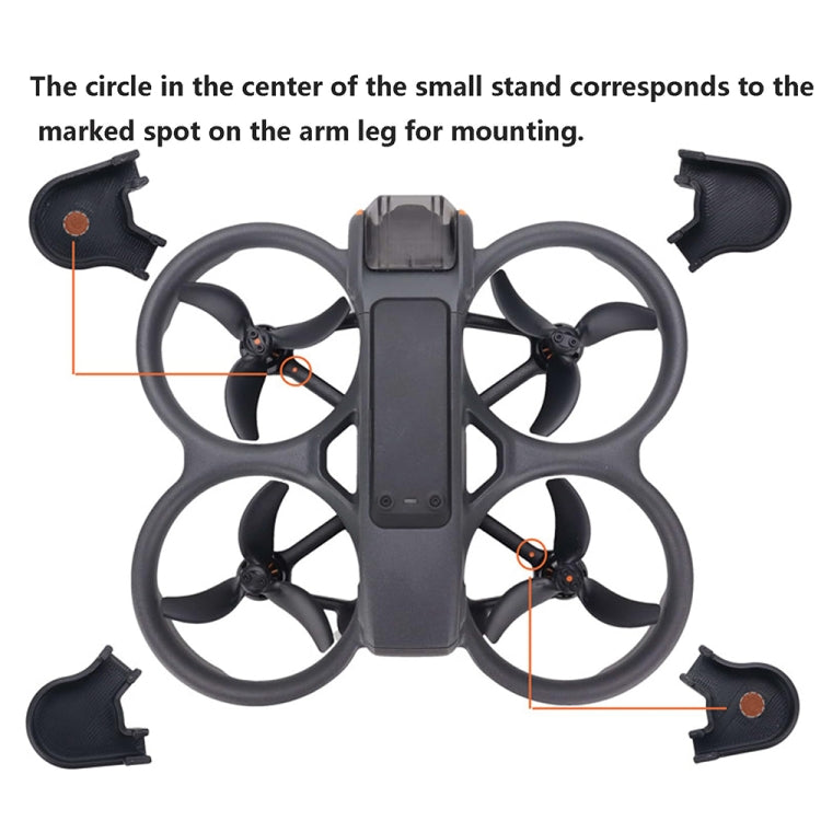 For DJI Avata 2 CQT Tripod Protection Heightening Stand Anti-wear and Non-disassembly Protective Accessories
