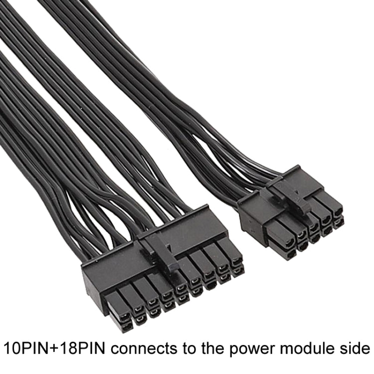 60cm For EVGA 10Pin / 18Pin To 24Pin Flat Cable Module Cable Graphics Card Block Cord - free shipping - PMC Jewellery - Order now!