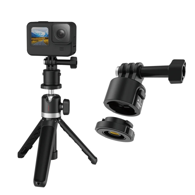 TELESIN CQM-001 Universal Magnetic Quick Release Adapter Kit For Sports Cameras(Black) - free shipping - PMC Jewellery - Order now!